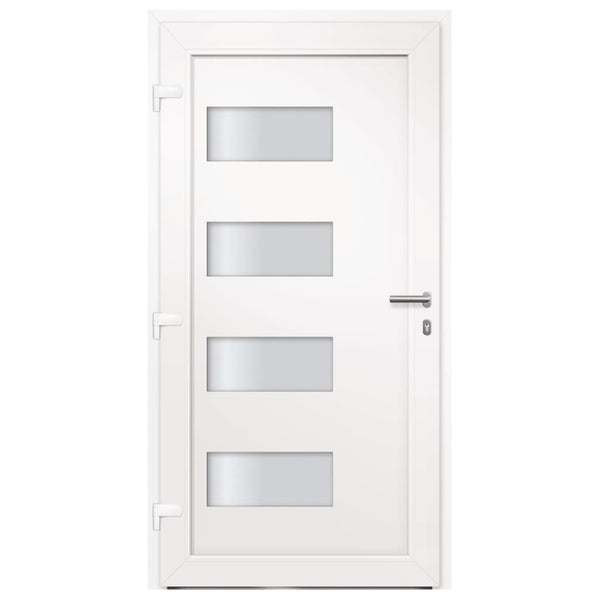 Haustür Aluminium und PVC Anthrazit 110x210 cm