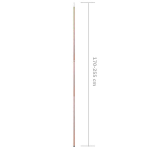 vidaXL Mât de tente télescopique 170-255 cm Acier galvanisé