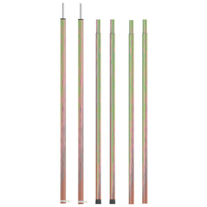 vidaXL Mâts télescopiques 170-255 cm 2 pcs. Acier galvanisé