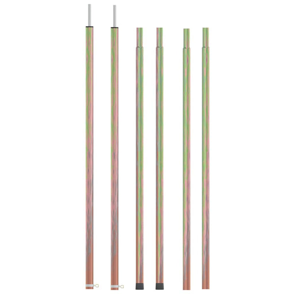 vidaXL Mâts télescopiques 170-255 cm 2 pcs. Acier galvanisé