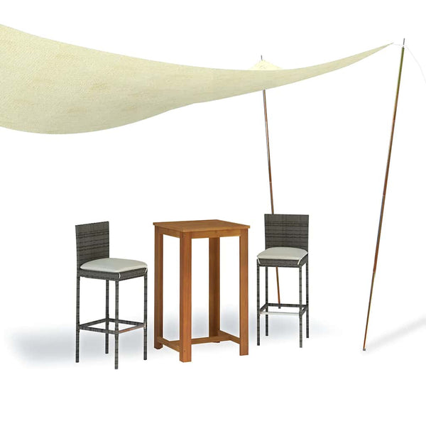 vidaXL Mâts télescopiques 170-255 cm 2 pcs. Acier galvanisé