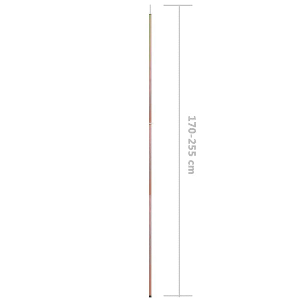 vidaXL Mâts télescopiques 170-255 cm 2 pcs. Acier galvanisé