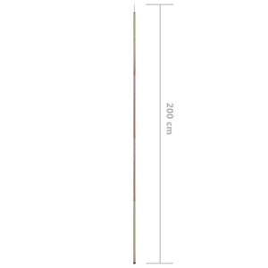 Sonnensegel Stangen 2 Stk. 200 cm Verzinkter Stahl
