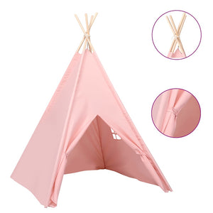 Kinder Tipi Zelt Rosa Pfirsichhaut 120x120x150cm