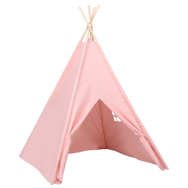 Kinder Tipi Zelt Rosa Pfirsichhaut 120x120x150cm