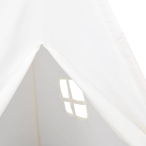 Kinder Tipi Zelt Pfirsichhaut Weiß 120x120x150 cm