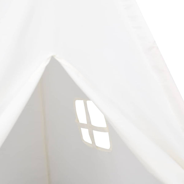 Kinder Tipi Zelt Pfirsichhaut Weiß 120x120x150 cm