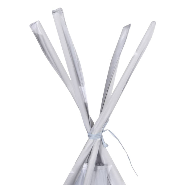 Kinder Tipi Zelt Grau mit Tragetasche