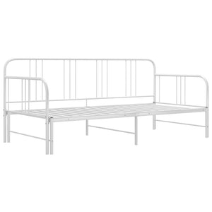 Ausziehbares Sofabettgestell Weiß 90x200 cm