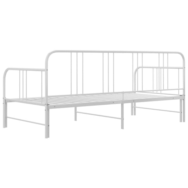 Ausziehbares Sofabettgestell Weiß 90x200 cm