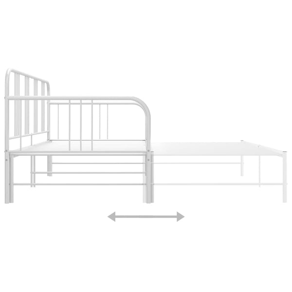 Ausziehbares Sofabettgestell Weiß 90x200 cm