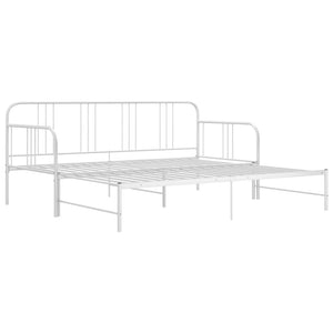 Ausziehbares Sofabettgestell Weiß 90x200 cm
