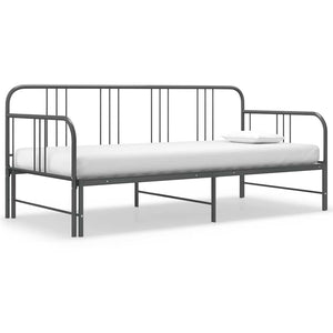 Ausziehbares Sofabett Grau 90x200 cm