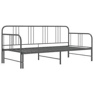 Ausziehbares Sofabett Grau 90x200 cm