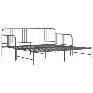Ausziehbares Sofabett Grau 90x200 cm