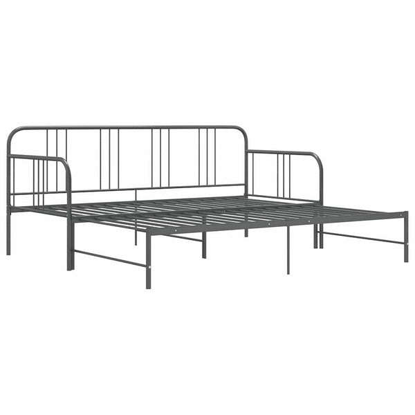Ausziehbares Sofabett Grau 90x200 cm