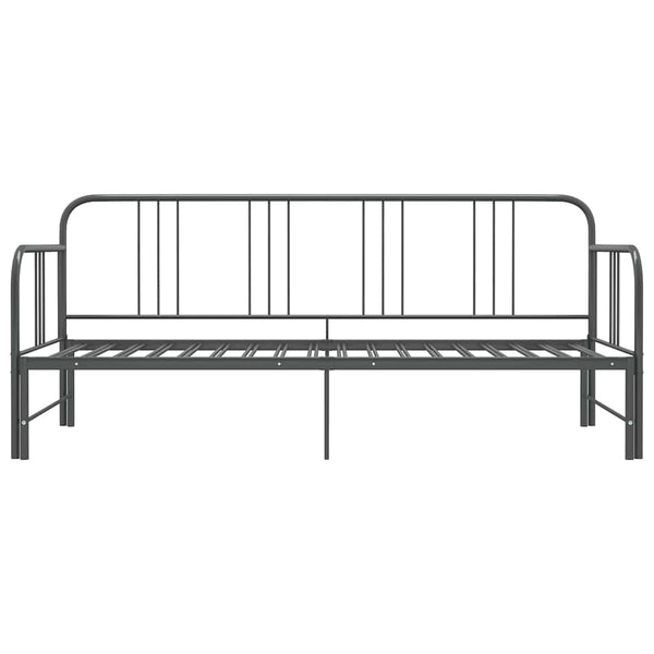 Ausziehbares Sofabett Grau 90x200 cm
