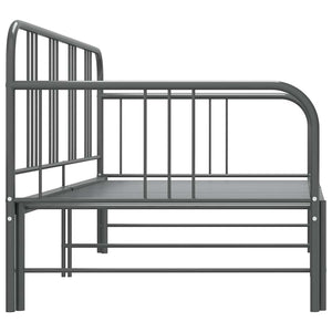 Ausziehbares Sofabett Grau 90x200 cm