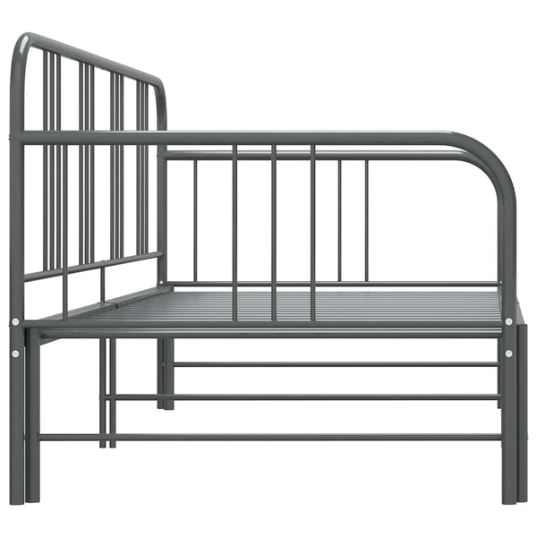 Ausziehbares Sofabett Grau 90x200 cm