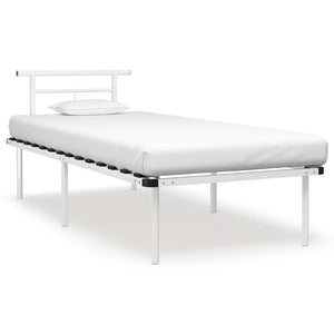 Metallbett Weiß 90x200 cm