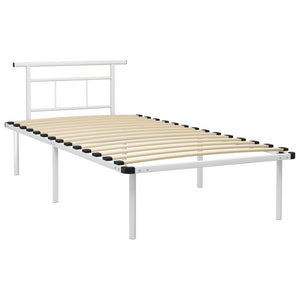 Metallbett Weiß 100x200 cm