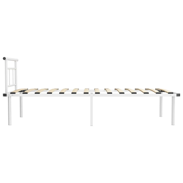 Metallbett Weiß 100x200 cm