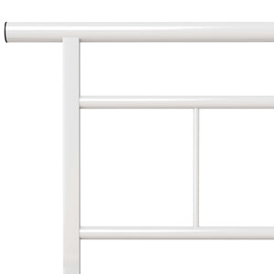 Metallbett Weiß 100x200 cm