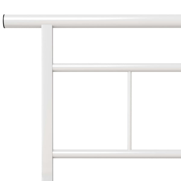 Metallbett Weiß 100x200 cm