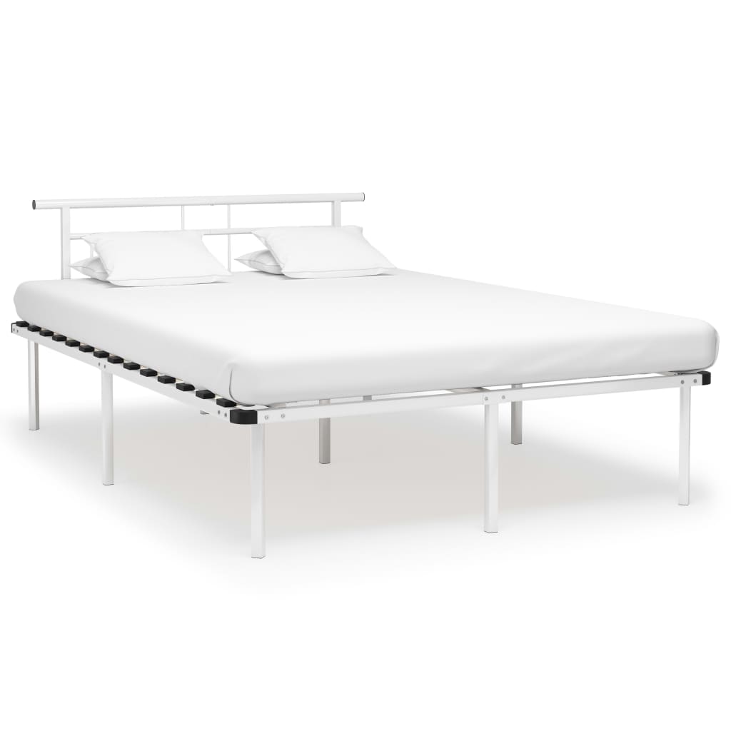 Metallbett Weiß 140x200 cm
