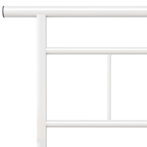 vidaXL Cadre de lit blanc métal 200x200 cm