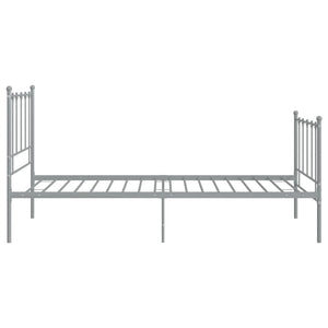 Graues Metallbett 100x200 cm