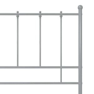 Graues Metallbett 100x200 cm