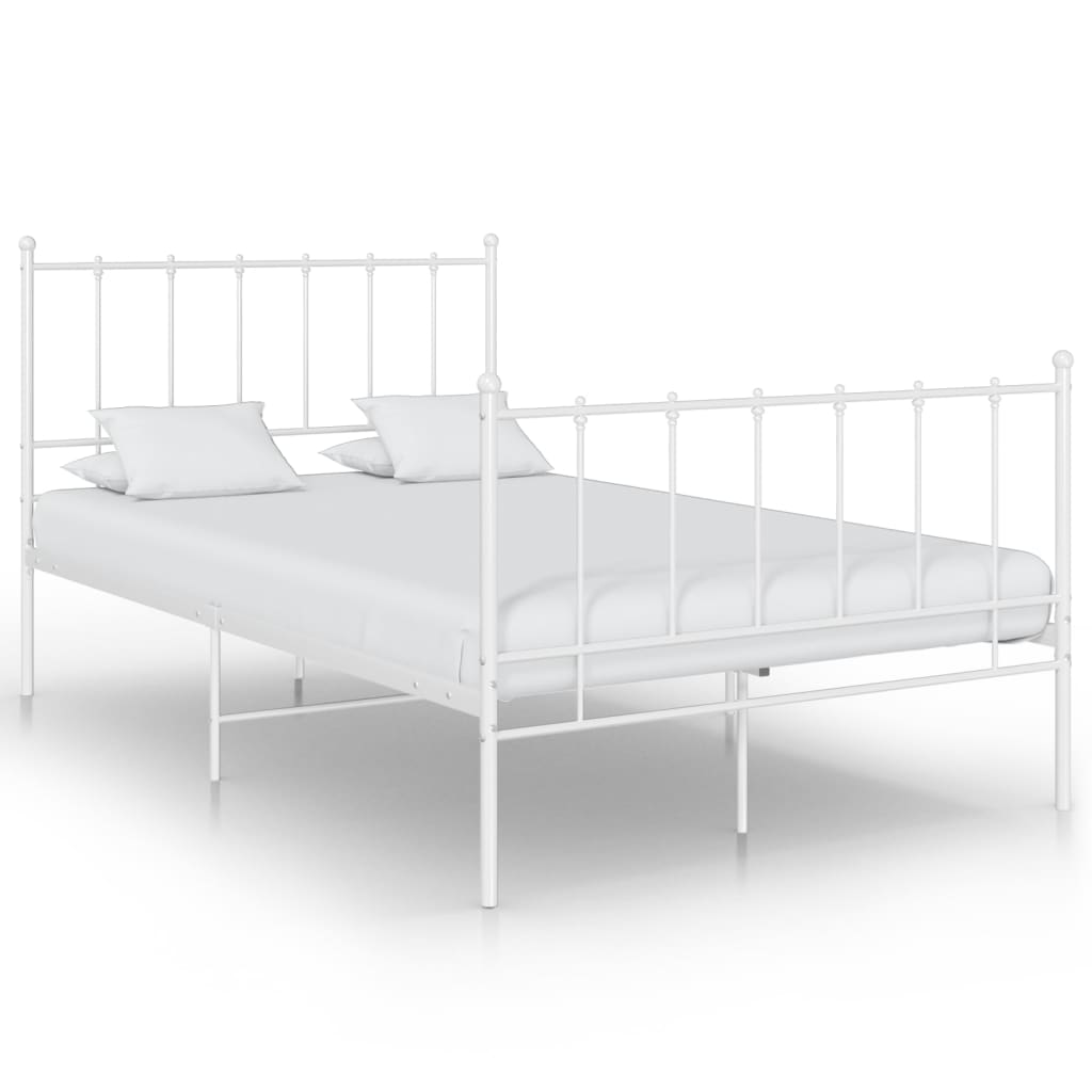 Metallbett Weiß 120x200 cm