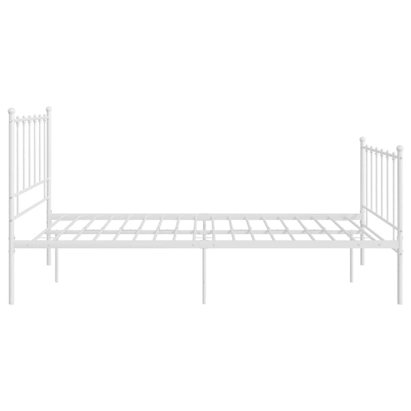 Metallbett Weiß 120x200 cm