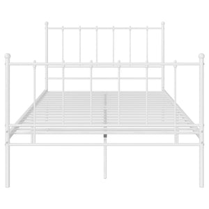 Metallbett Weiß 120x200 cm