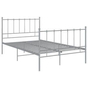 Graues Metallbett 120x200 cm