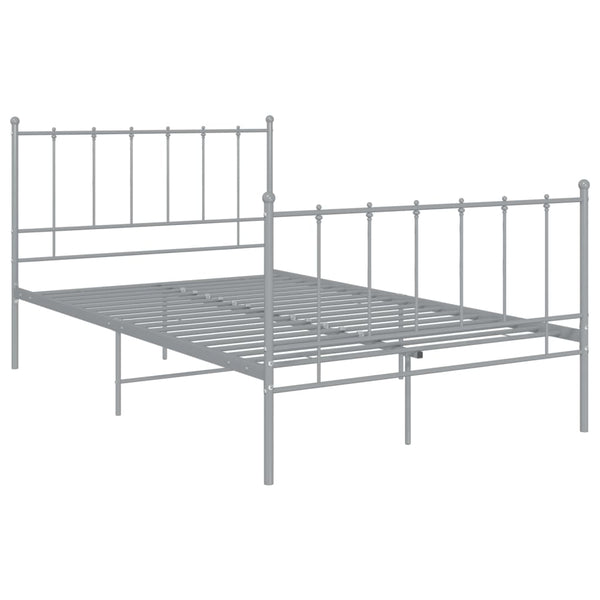 Graues Metallbett 120x200 cm