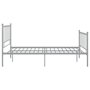 Graues Metallbett 120x200 cm