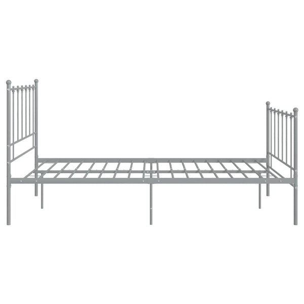 Graues Metallbett 120x200 cm