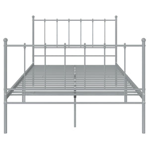 Graues Metallbett 120x200 cm