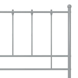 Graues Metallbett 120x200 cm