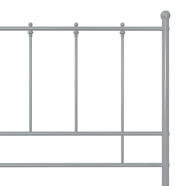 Graues Metallbett 120x200 cm