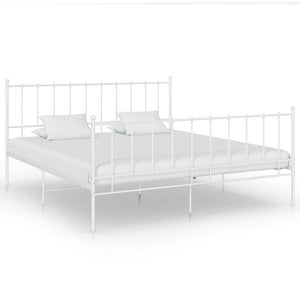 Metallbett Weiß 140x200 cm