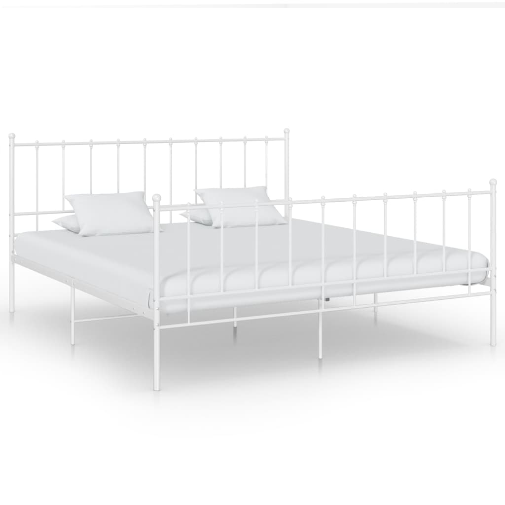 Metallbett Weiß 140x200 cm