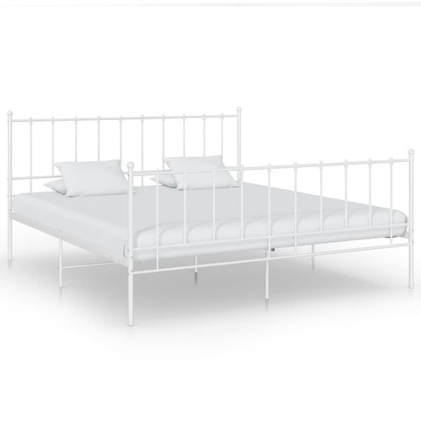 Metallbett Weiß 140x200 cm