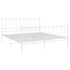 Metallbett Weiß 140x200 cm