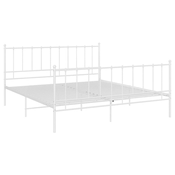 Metallbett Weiß 140x200 cm