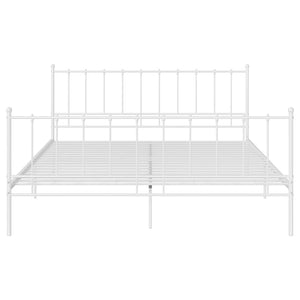 Metallbett Weiß 140x200 cm