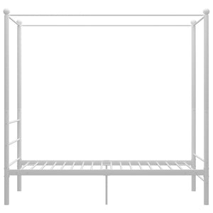 Himmelbett Weiß Metall 90x200 cm