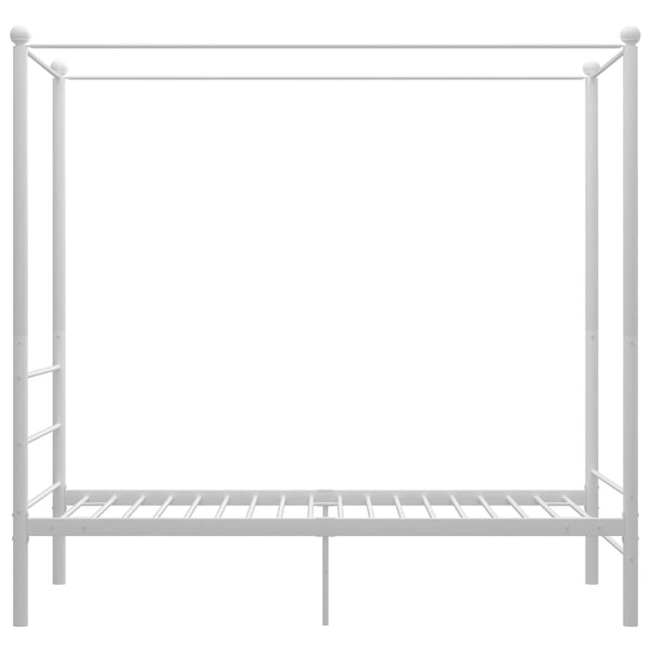 Himmelbett Weiß Metall 90x200 cm